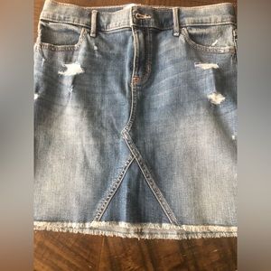 Girls Abercrombie Jean Skirt, 15/16